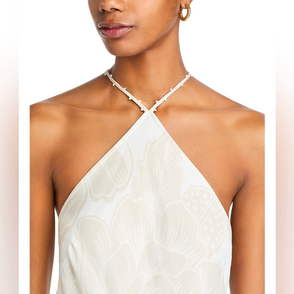 FARM Rio Off White Maxi Dress with Floral Print and Beaded Neck Strap - Picture 2 of 7